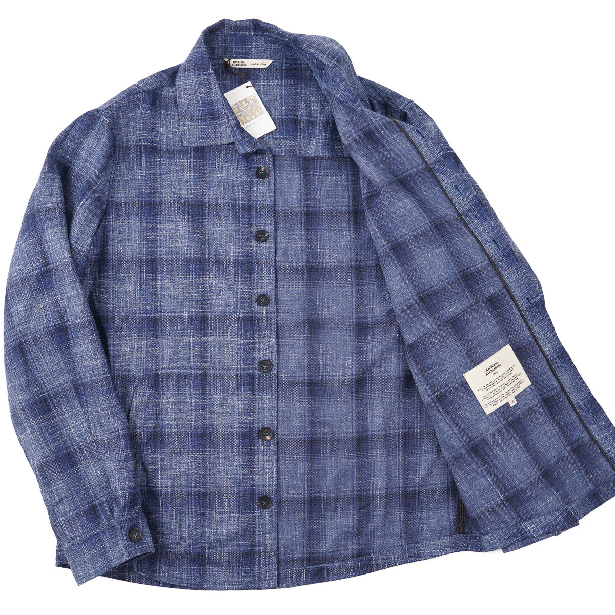 Maurizio Baldassari Wool-Silk-Linen Overshirt
