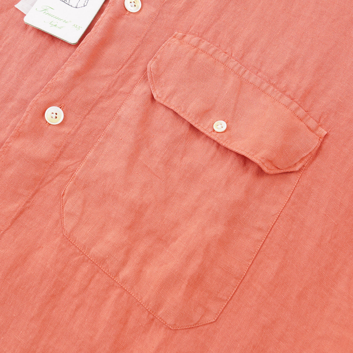 Finamore Short Sleeve Linen Shirt - Top Shelf Apparel