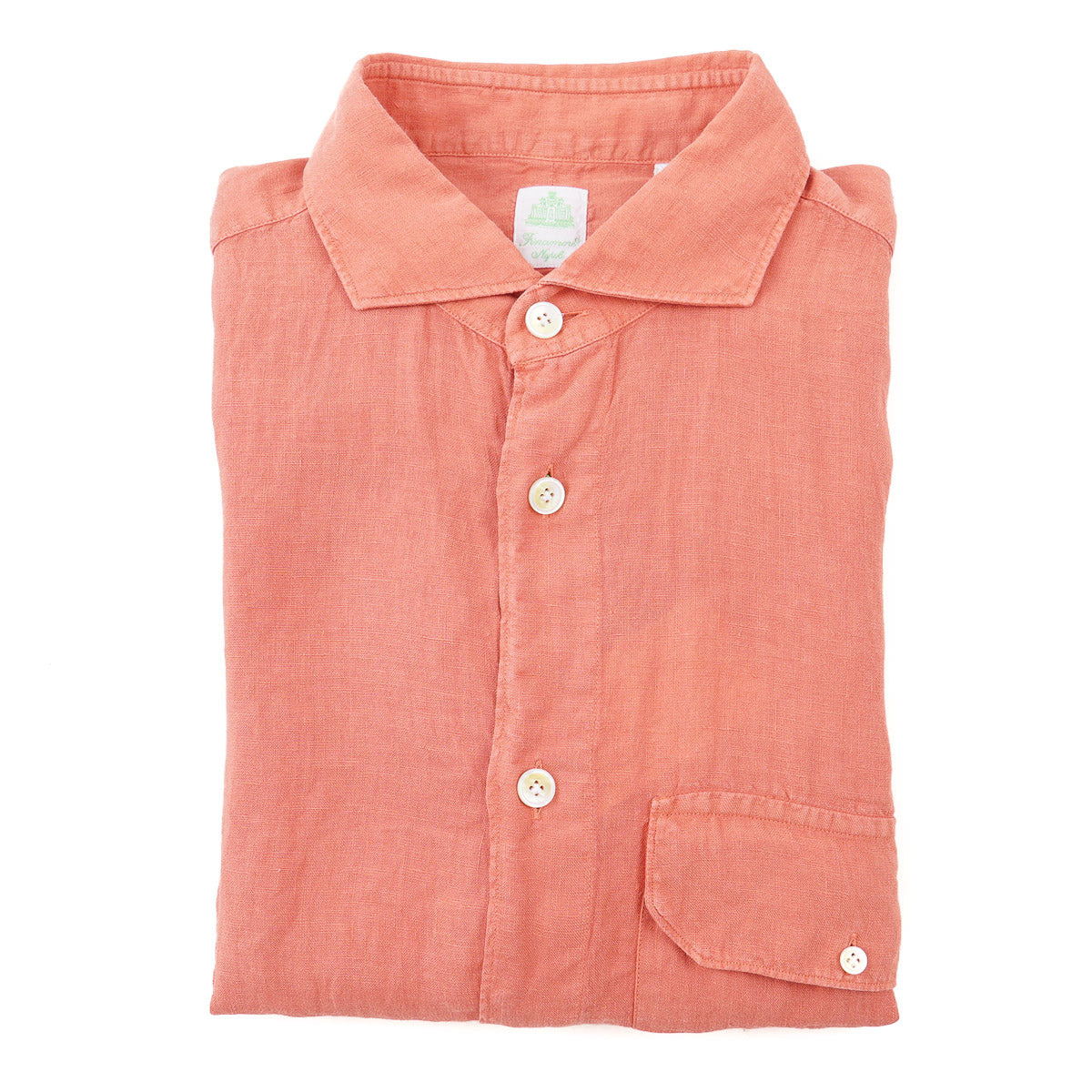 Finamore Short Sleeve Linen Shirt - Top Shelf Apparel