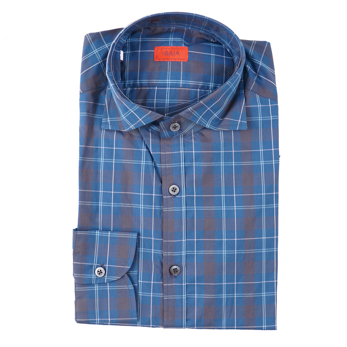 Isaia Lightweight 'Mix' Cotton Shirt