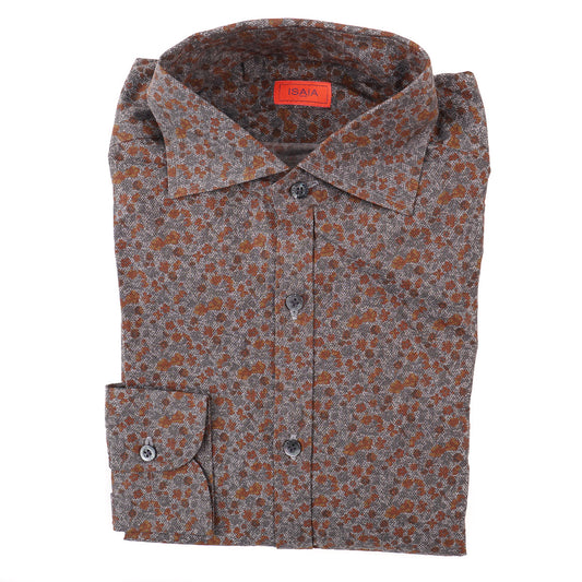 Isaia Slim-Fit Printed Cotton Shirt - Top Shelf Apparel