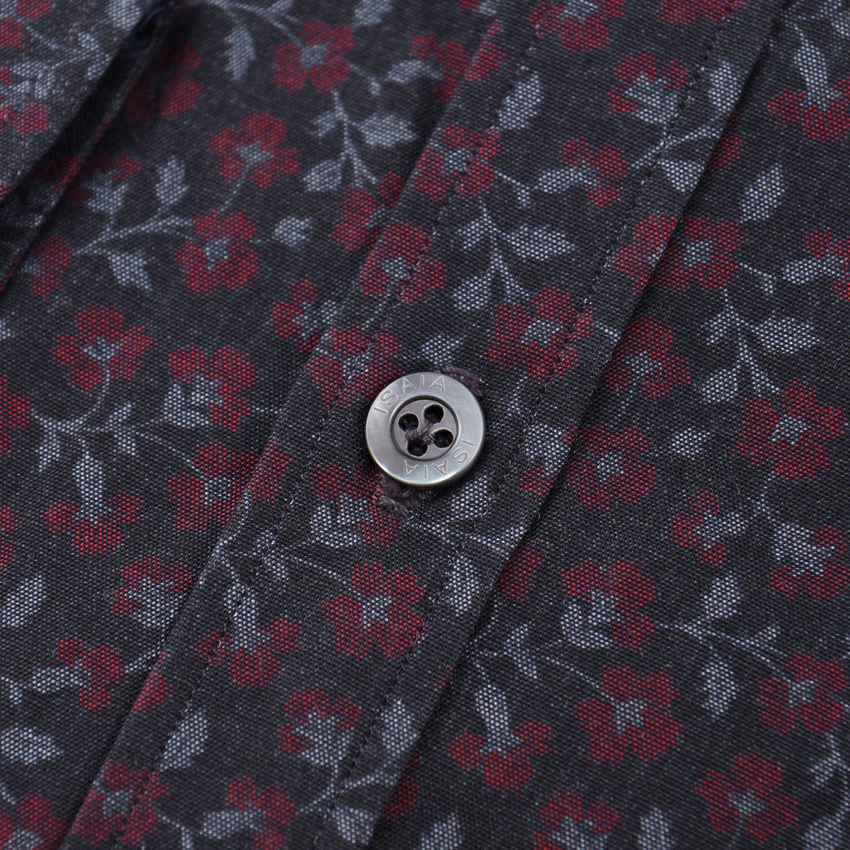 Isaia Slim-Fit Patterned Cotton Shirt