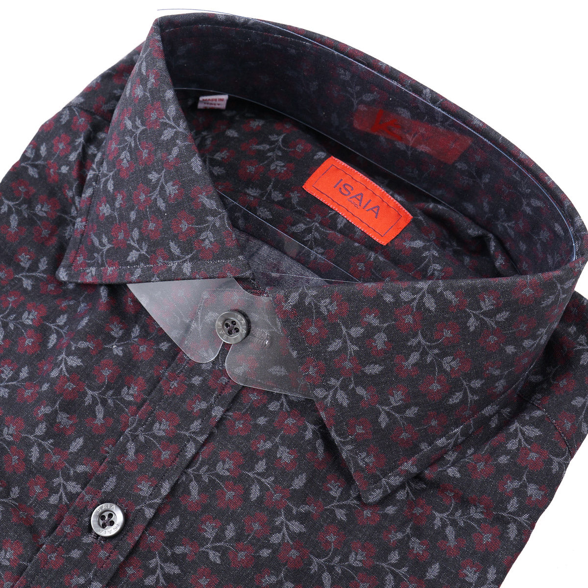 Isaia Slim-Fit Patterned Cotton Shirt