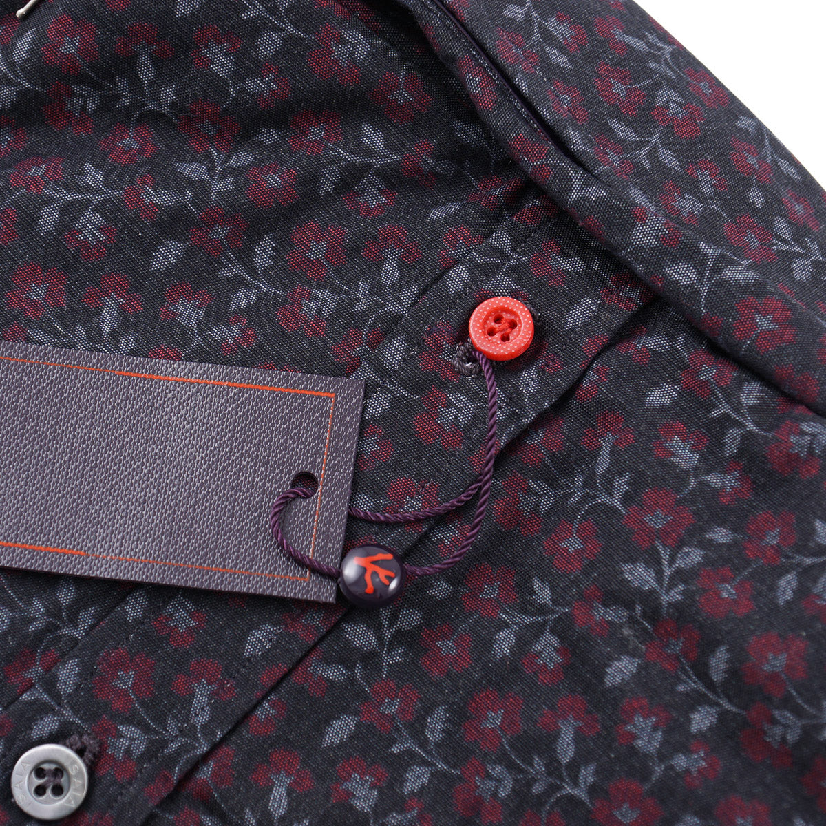 Isaia Slim-Fit Patterned Cotton Shirt