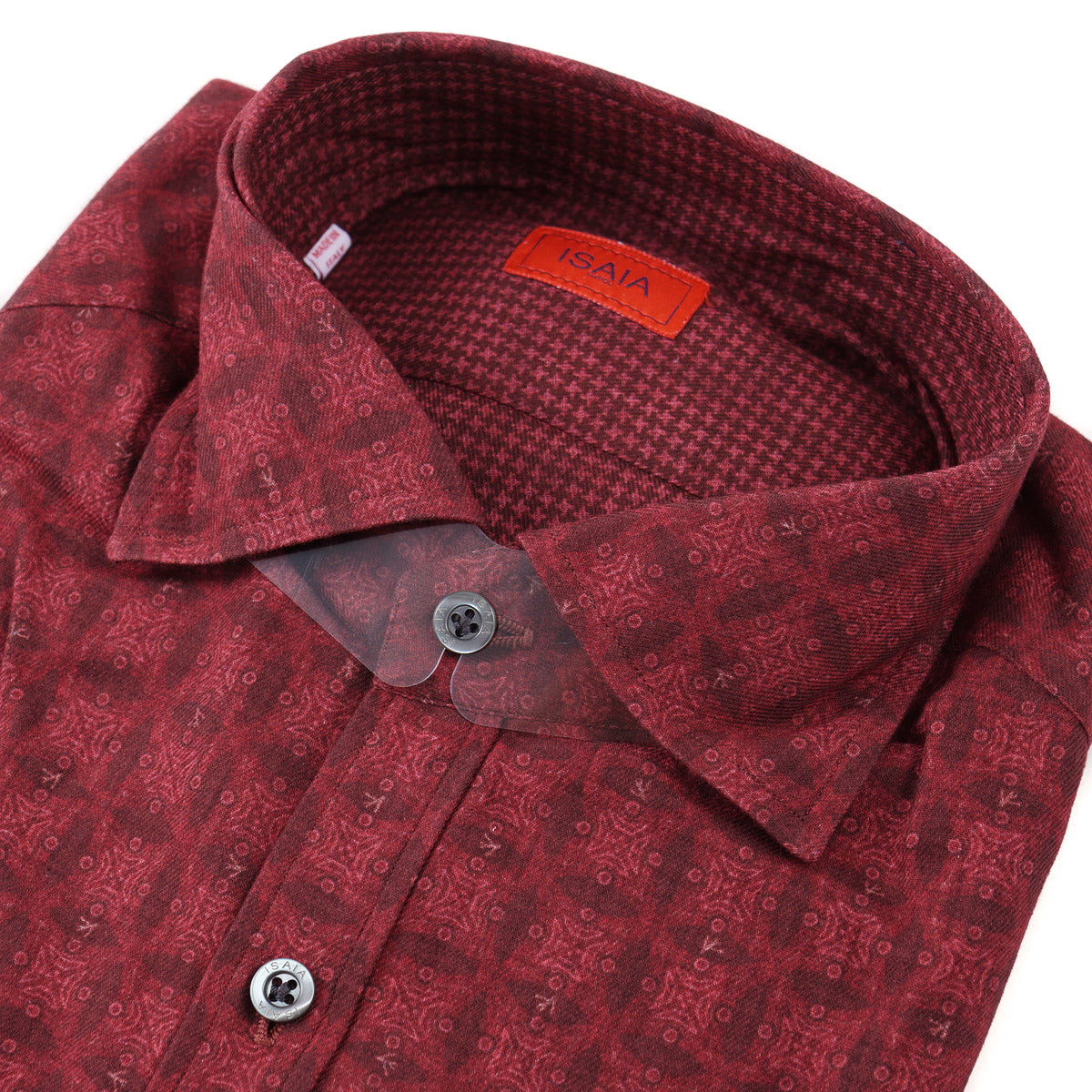 Isaia Slim-Fit Patterned Cotton Shirt