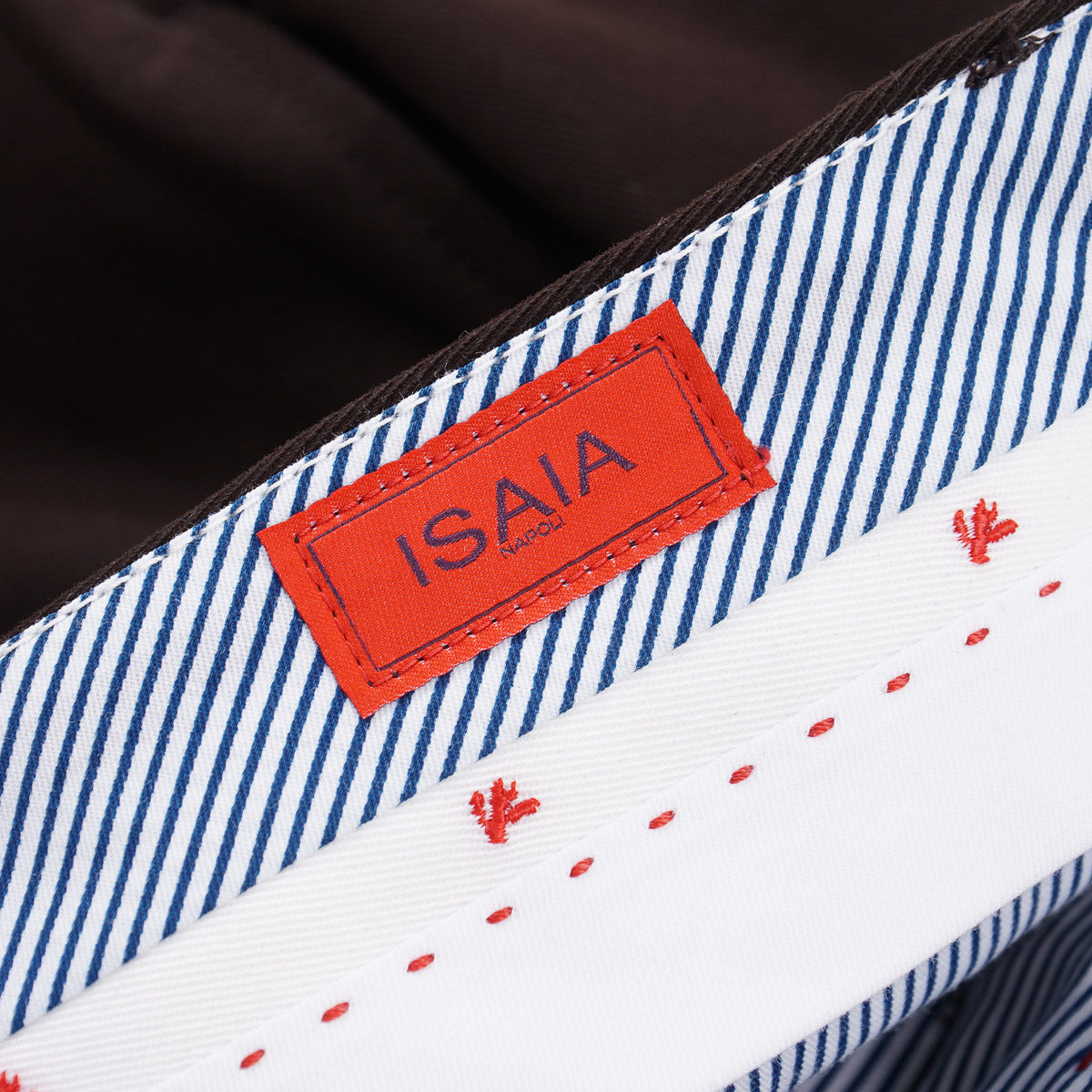 Isaia Slim-Fit Twill Cotton Pants