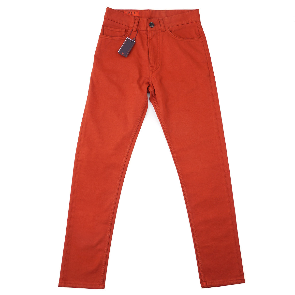 Isaia Slim-Fit Garment Dyed Denim Jeans