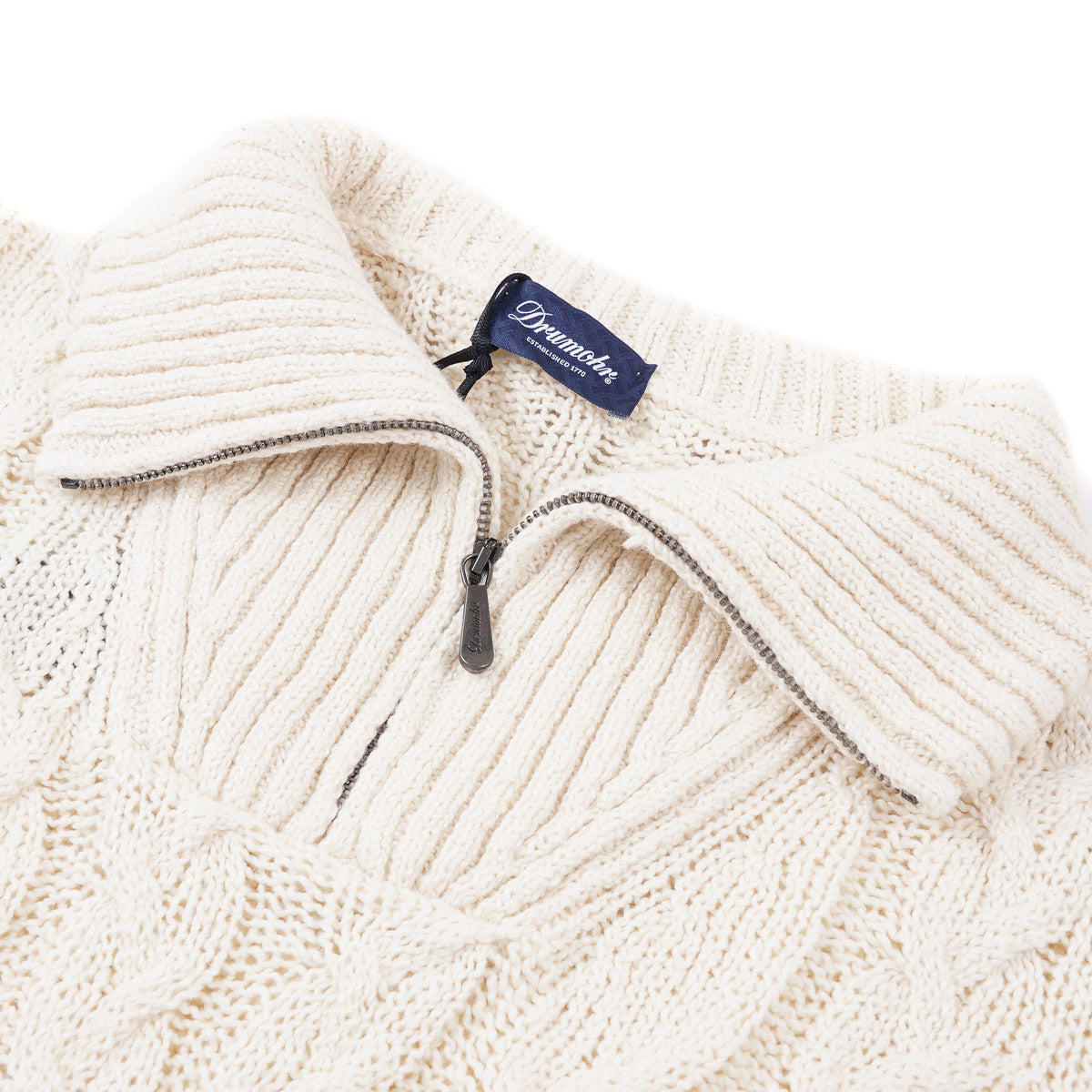 Drumohr Cable Knit Fisherman's Sweater - Top Shelf Apparel