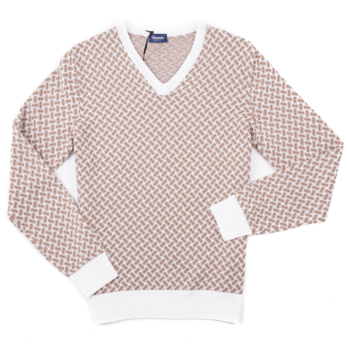 Drumohr Biscottino Linen-Cotton Sweater - Top Shelf Apparel