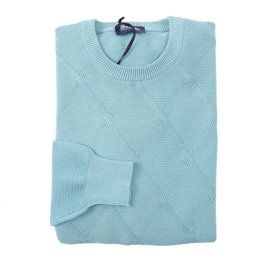 Drumohr Diamond Knit Cotton Sweater - Top Shelf Apparel