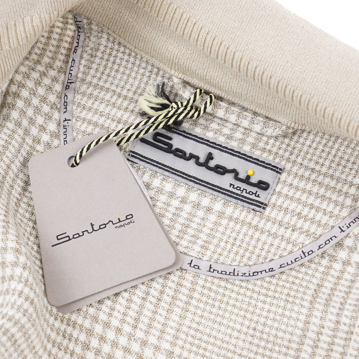 Sartorio Linen-Wool-Silk Bomber Jacket