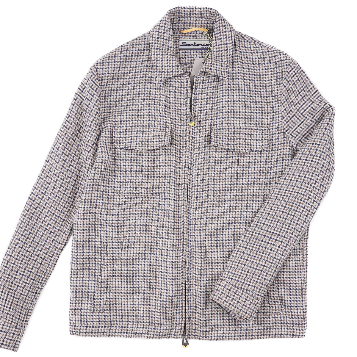 Sartorio Woven Wool-Silk-Linen Jacket