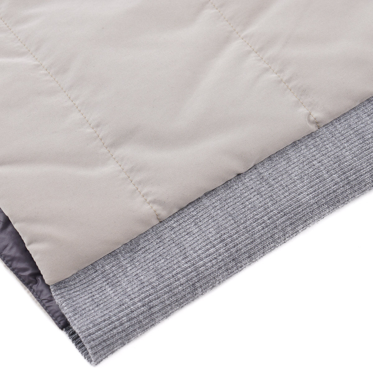 Manto Microfiber Vest with Knit Details