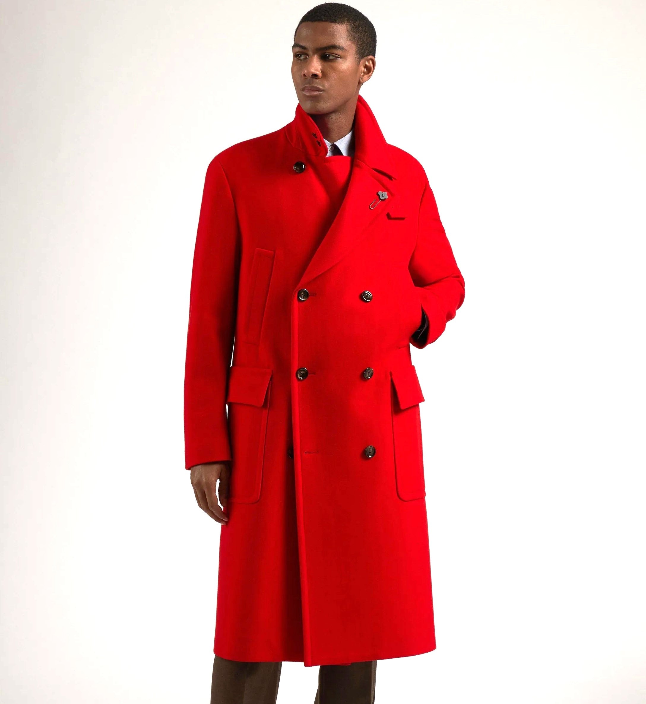 Lardini Soft Plush Wool Overcoat Top Shelf Apparel