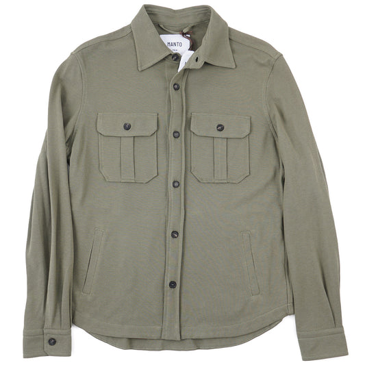 Manto Pique Cotton Overshirt Jacket