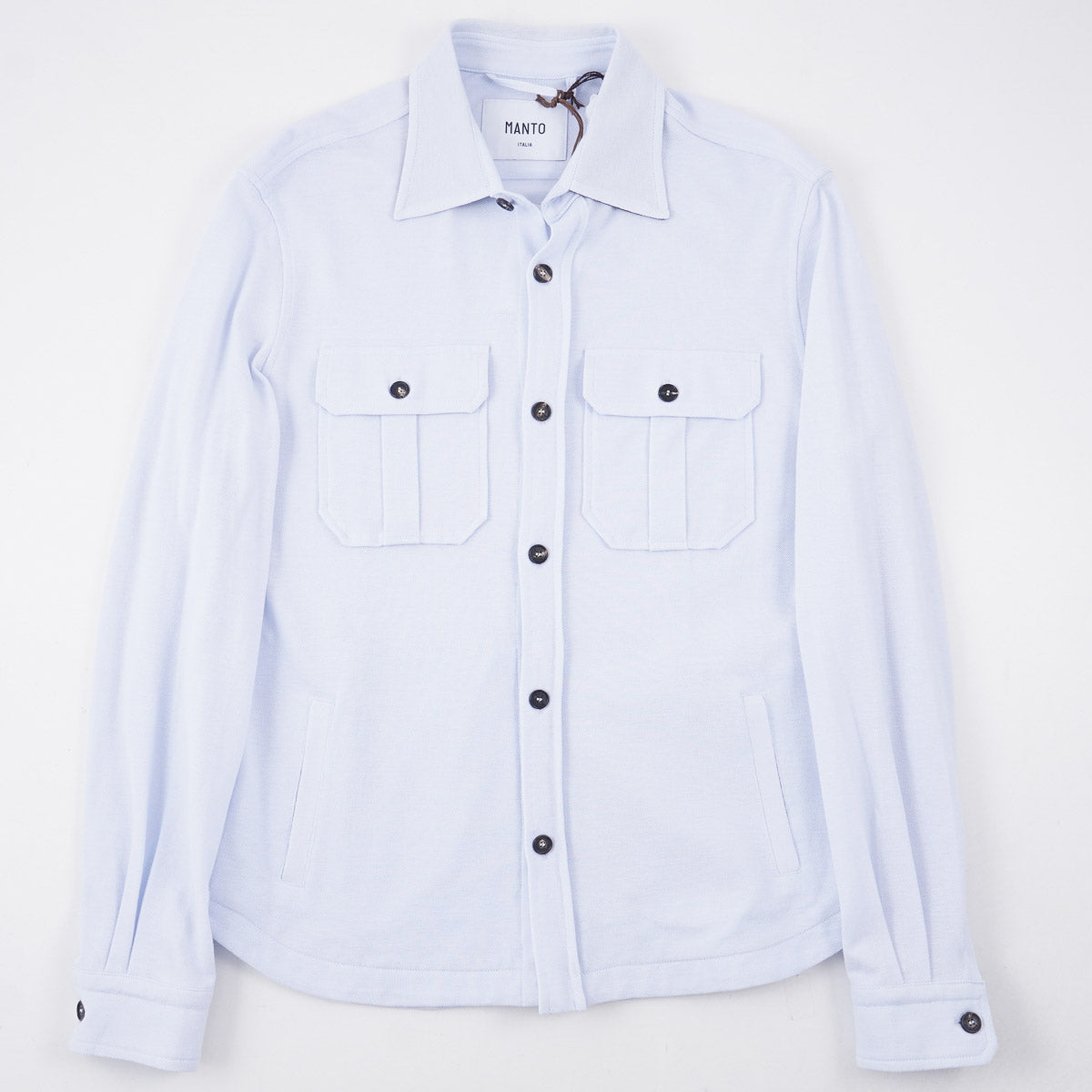 Manto Pique Cotton Overshirt Jacket - Top Shelf Apparel