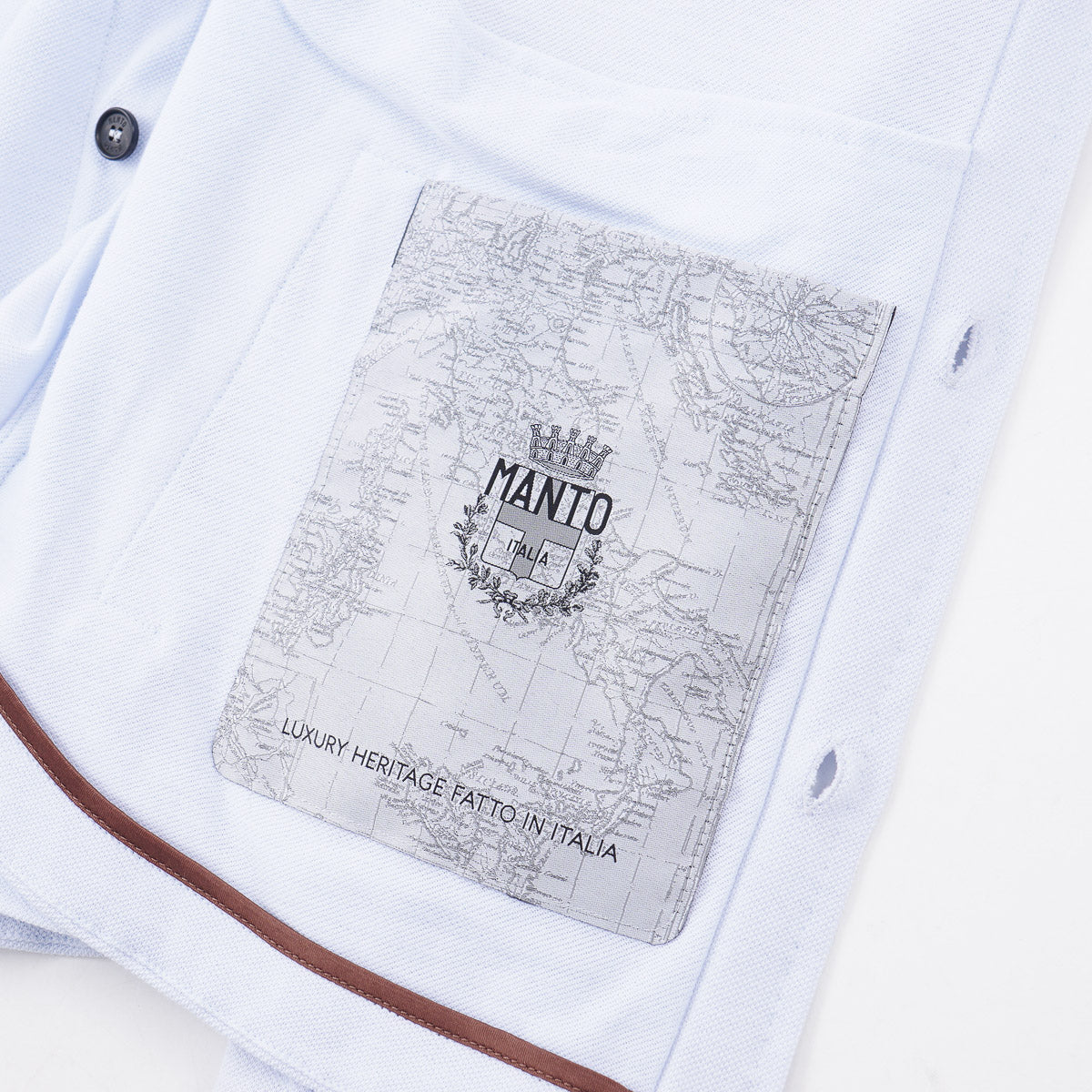 Manto Pique Cotton Overshirt Jacket - Top Shelf Apparel