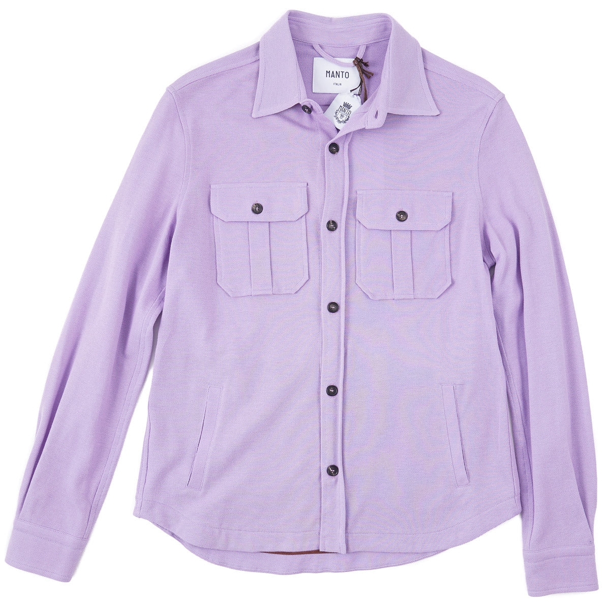 Manto Pique Cotton Overshirt Jacket - Top Shelf Apparel