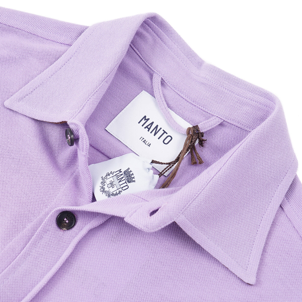 Manto Pique Cotton Overshirt Jacket - Top Shelf Apparel