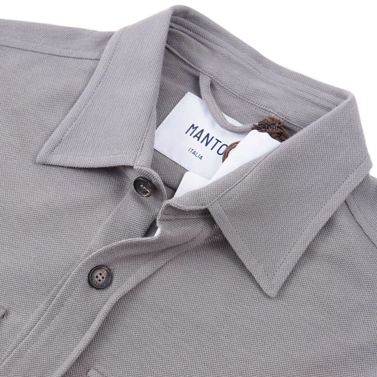 Manto Pique Cotton Overshirt Jacket - Top Shelf Apparel
