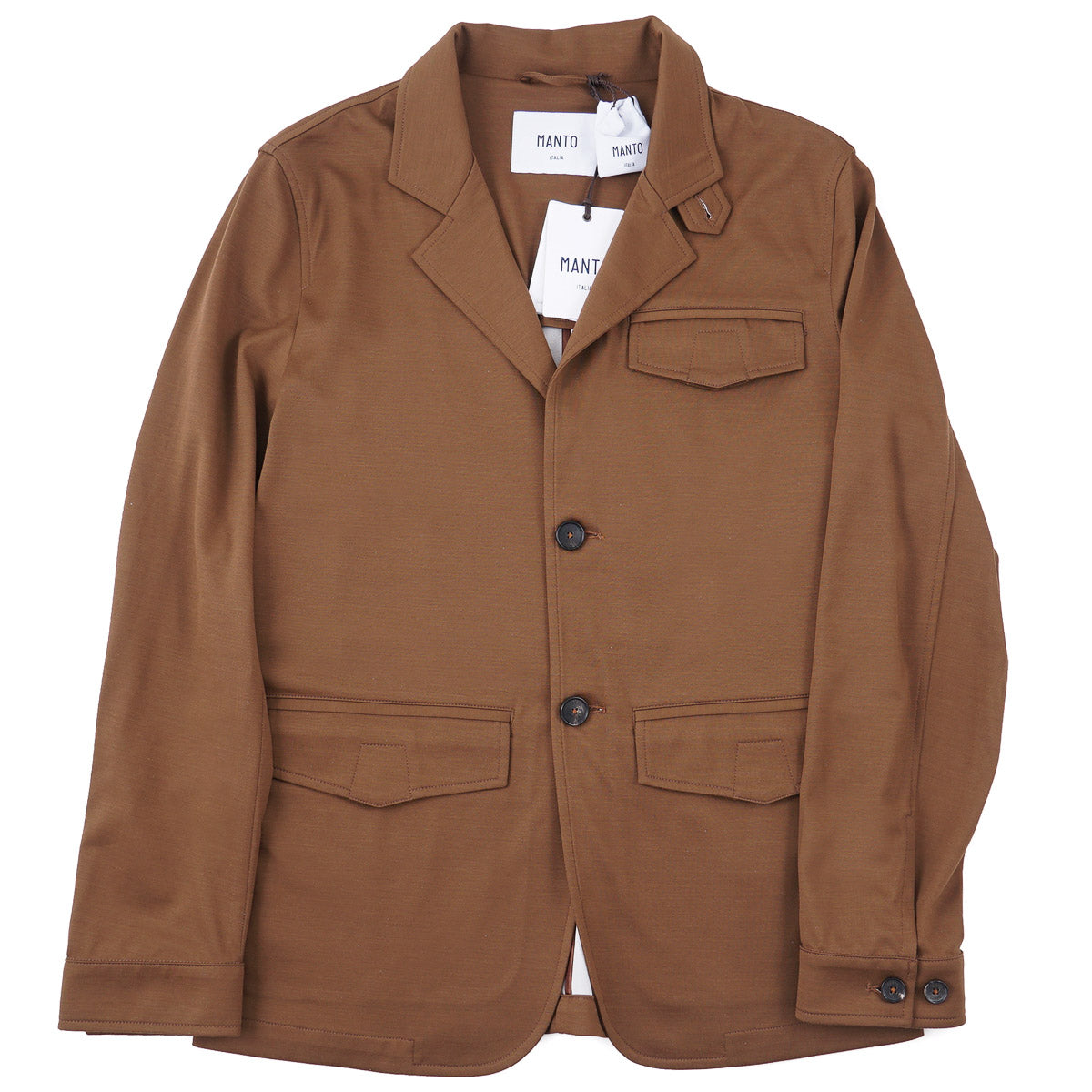 Manto Jersey Wool-Silk Blazer Jacket - Top Shelf Apparel
