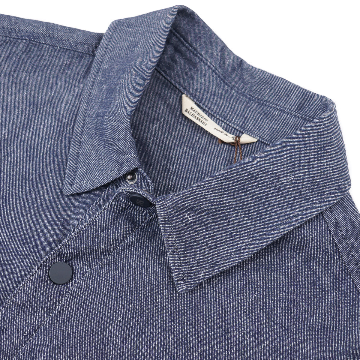 Maurizio Baldassari Linen-Cotton Overshirt - Top Shelf Apparel