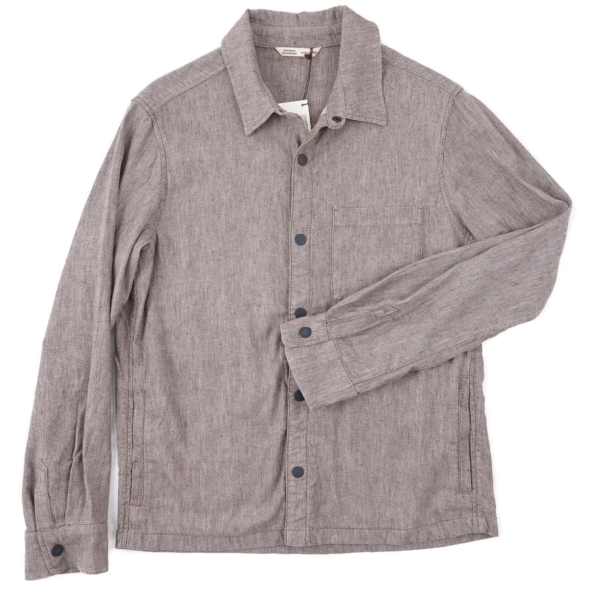 Maurizio Baldassari Linen-Cotton Overshirt - Top Shelf Apparel