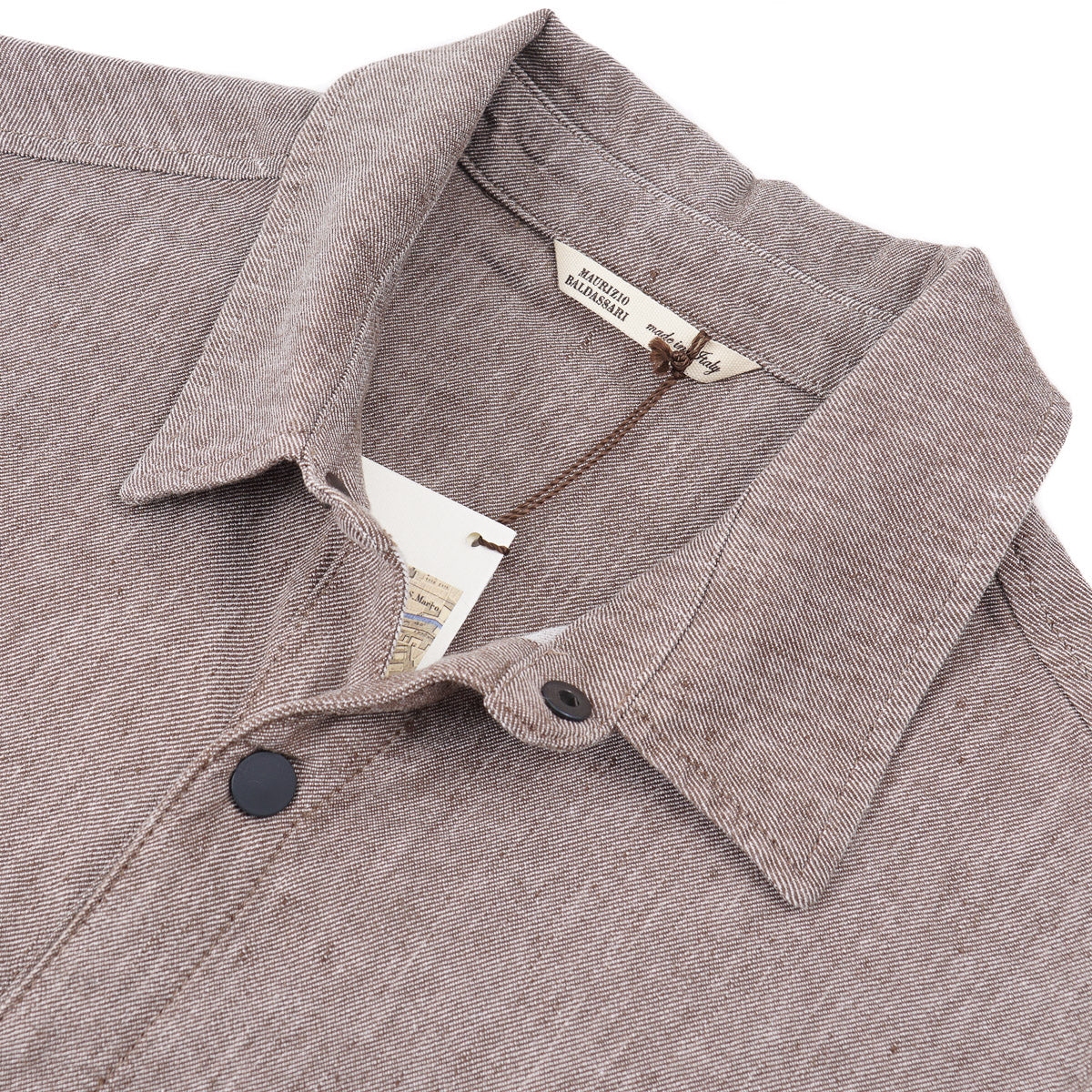 Maurizio Baldassari Linen-Cotton Overshirt - Top Shelf Apparel