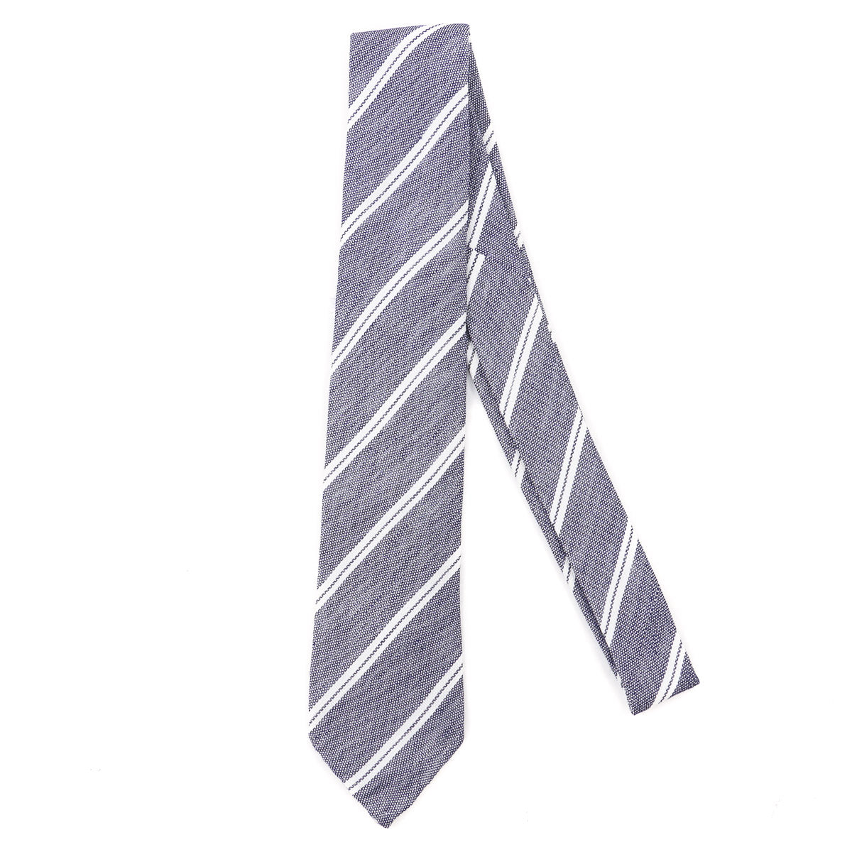 Finamore Unlined Linen-Silk Tie - Top Shelf Apparel