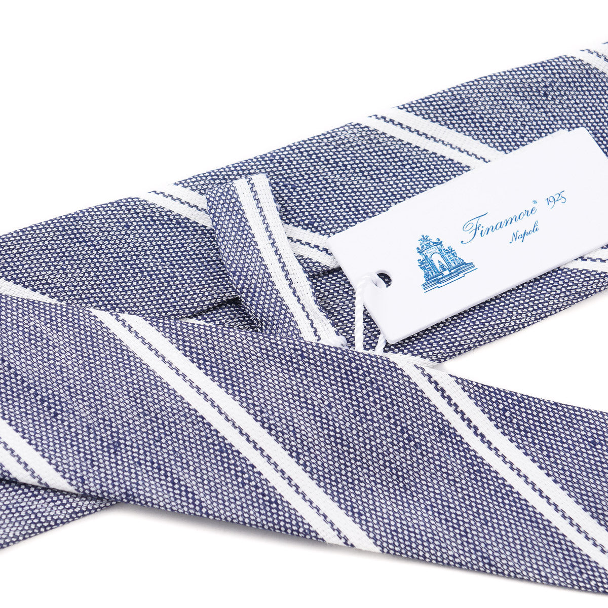 Finamore Unlined Linen-Silk Tie - Top Shelf Apparel