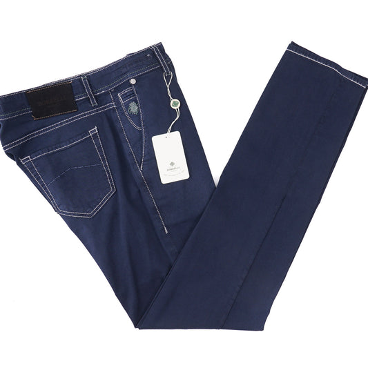 Luigi Borrelli Slim-Fit Lightweight Cotton Jeans