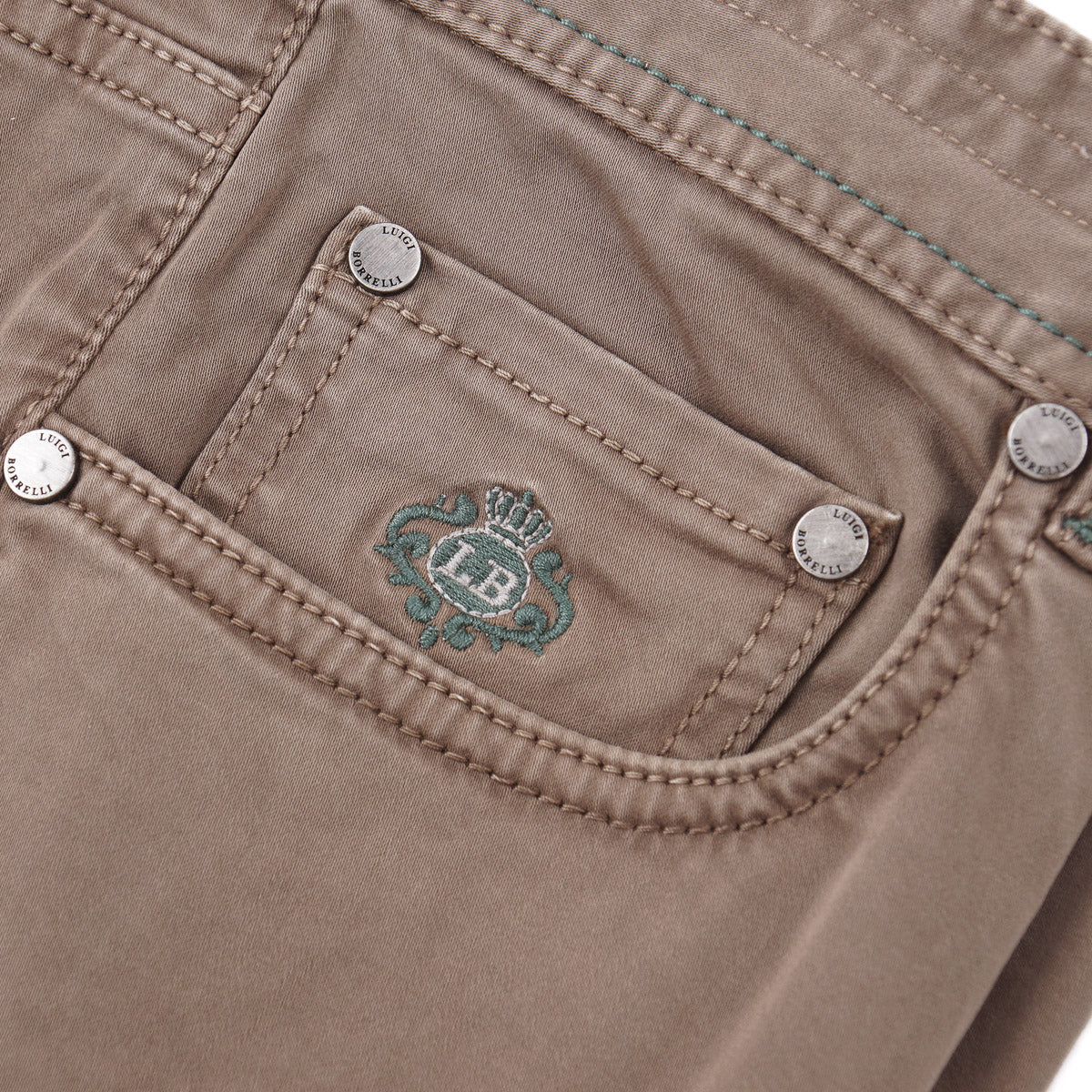 Luigi Borrelli Straight Fit Twill Jeans - Top Shelf Apparel