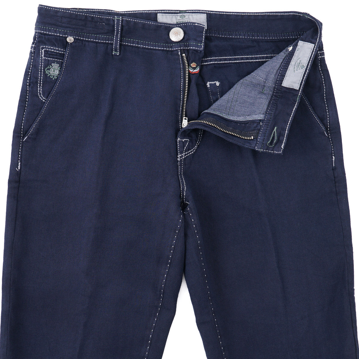 Luigi Borrelli Lightweight Cotton-Linen Jeans - Top Shelf Apparel