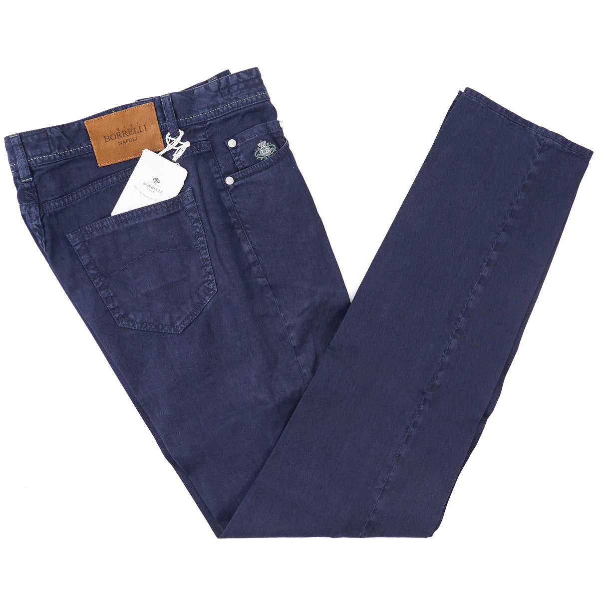 Luigi Borrelli Lightweight Linen-Cotton Jeans - Top Shelf Apparel
