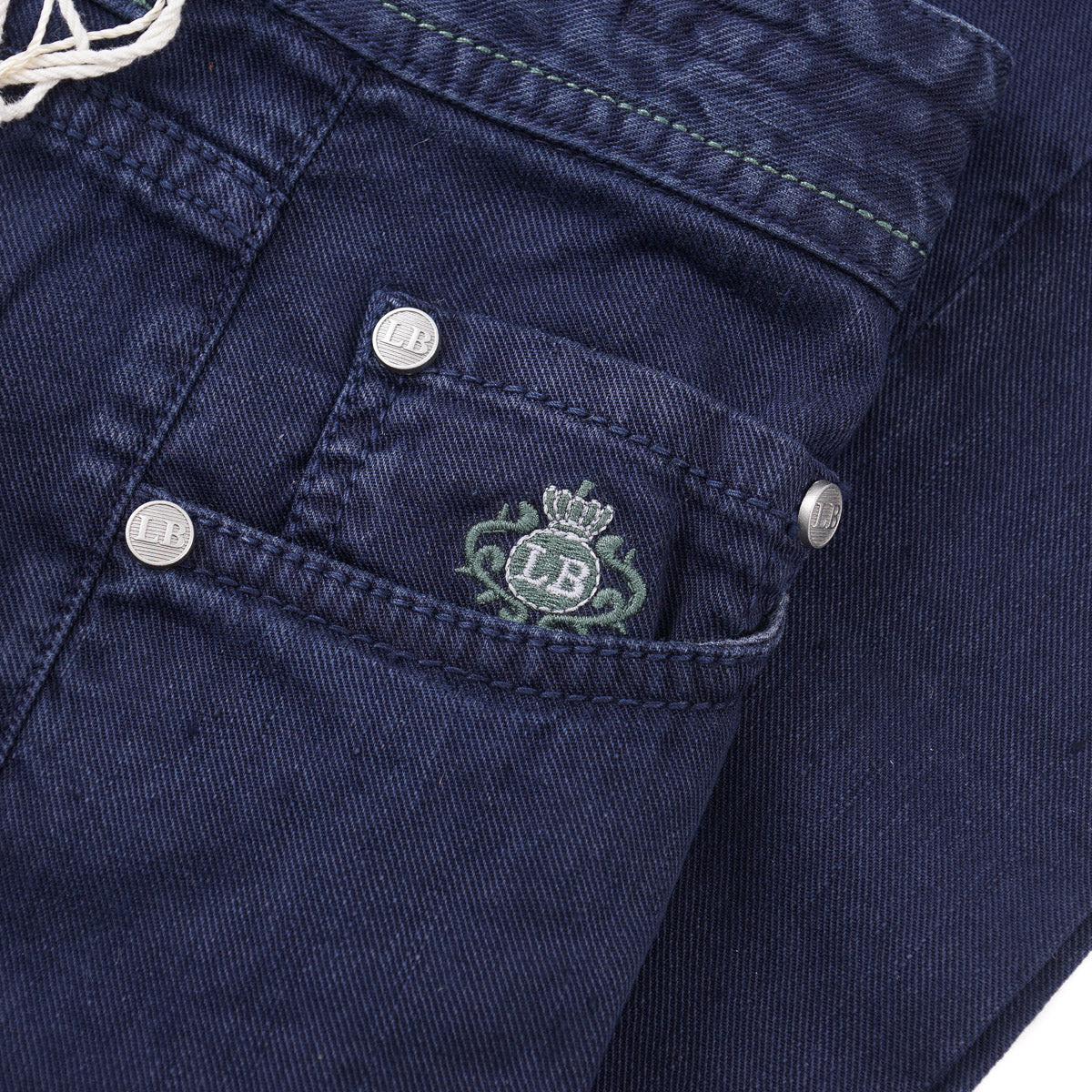 Luigi Borrelli Lightweight Linen-Cotton Jeans - Top Shelf Apparel