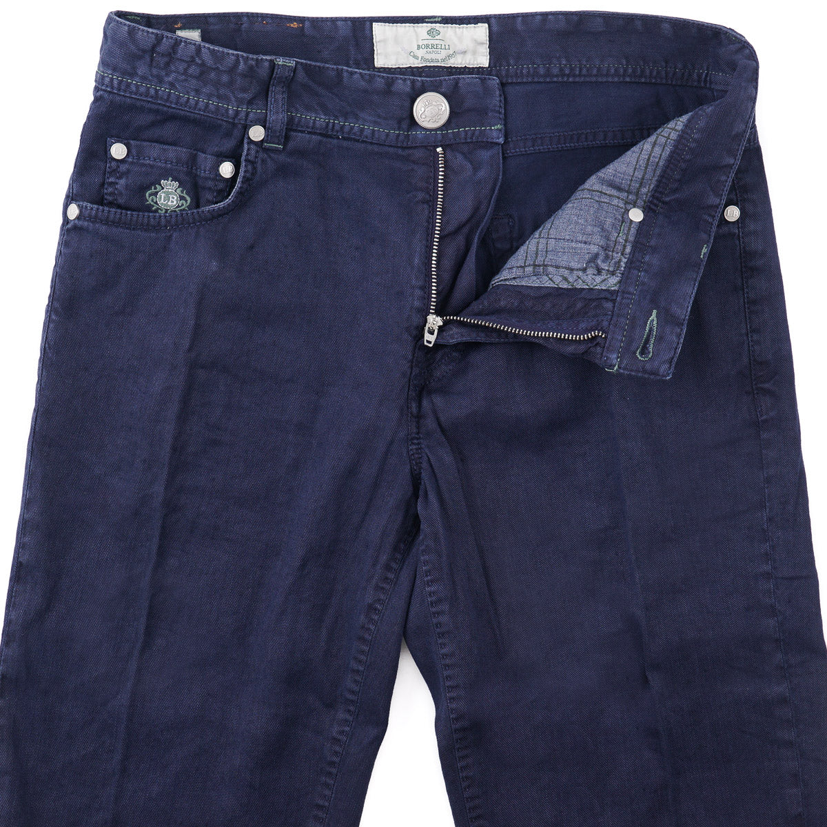 Luigi Borrelli Lightweight Linen-Cotton Jeans - Top Shelf Apparel