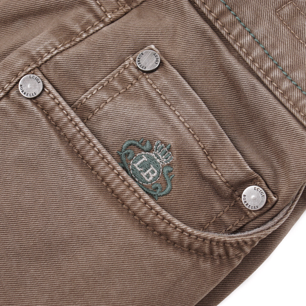 Luigi Borrelli Straight Fit Twill Jeans - Top Shelf Apparel