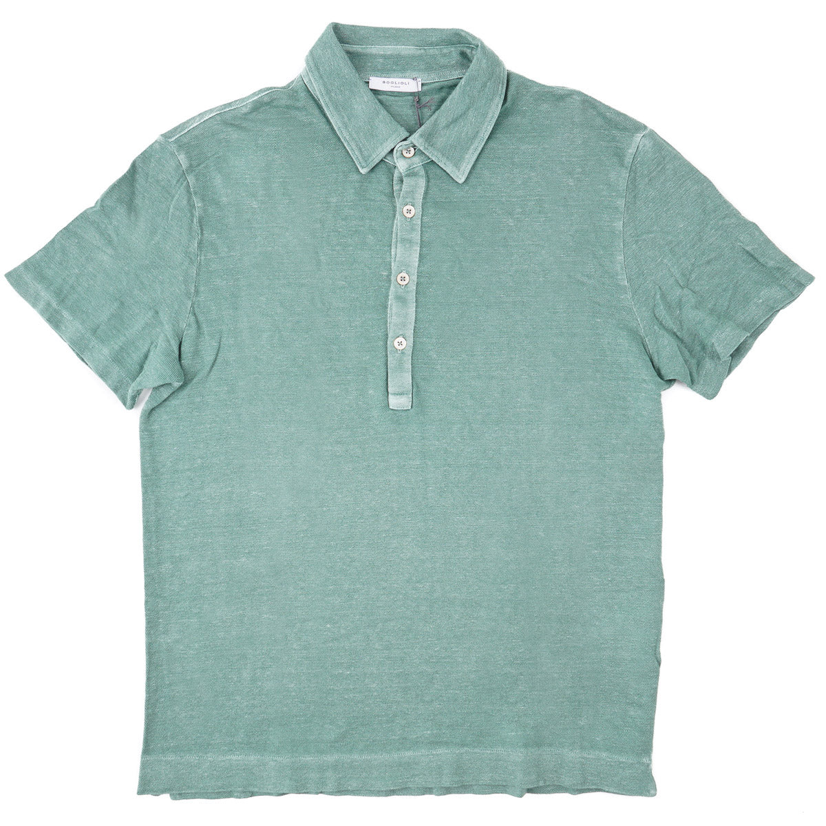 Boglioli Knit Linen Polo Shirt
