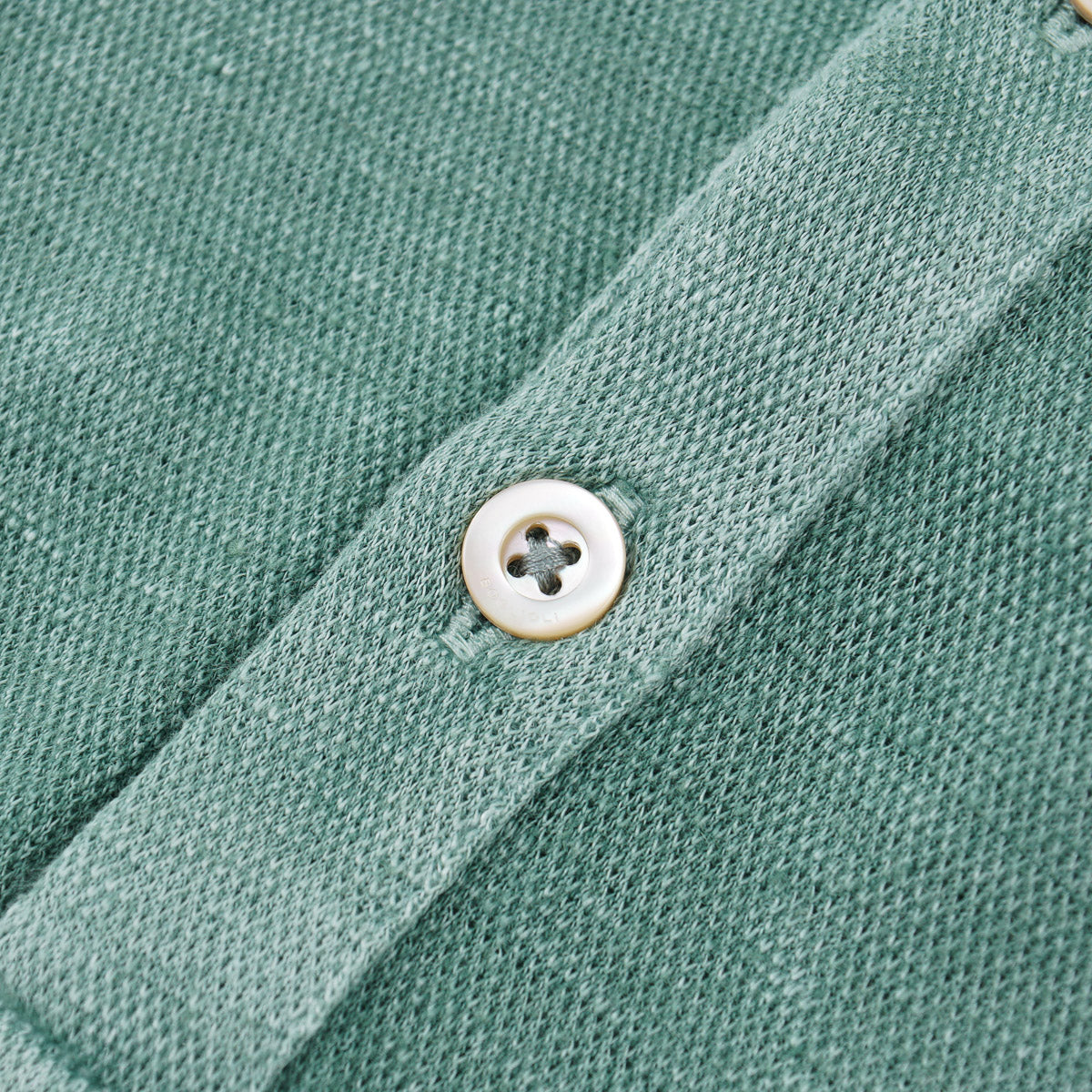 Boglioli Knit Linen Polo Shirt