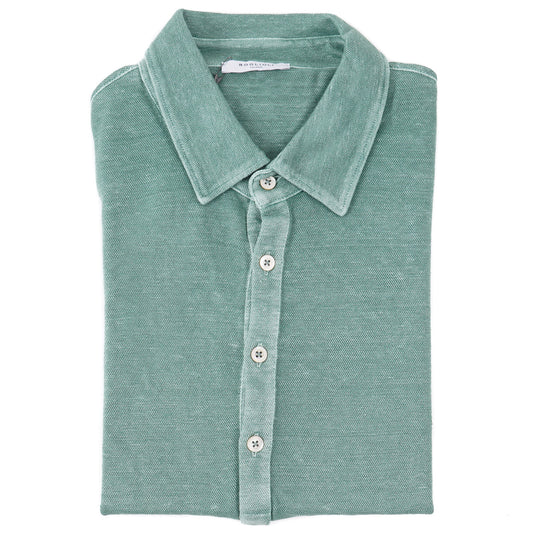 Boglioli Knit Linen Polo Shirt