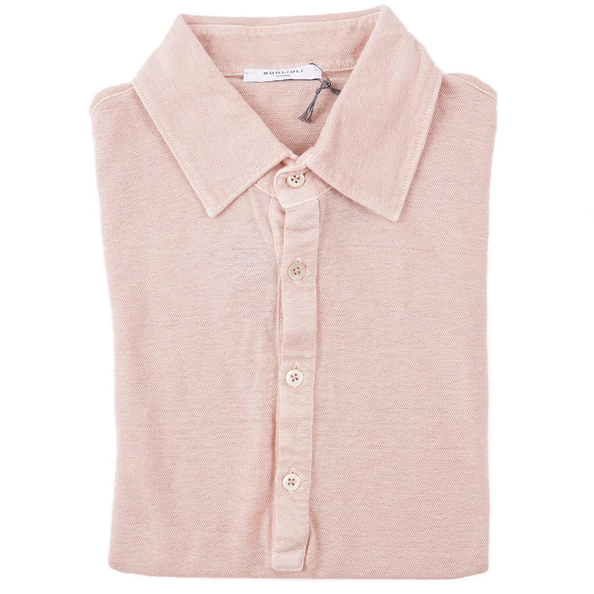Boglioli Knit Linen Polo Shirt