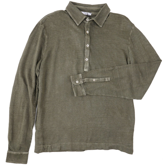 Boglioli Knit Linen Polo Shirt