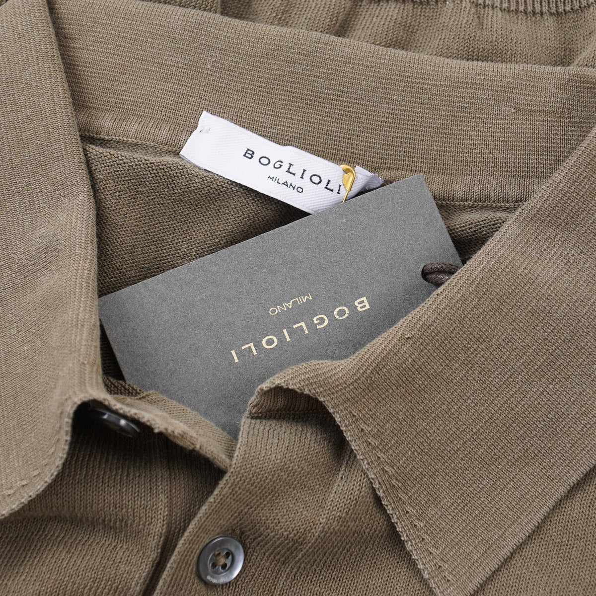 Boglioli Long Sleeve Cotton Polo Sweater - Top Shelf Apparel