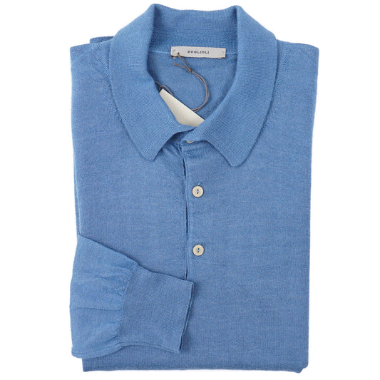 Boglioli Cashmere-Silk Polo Sweater - Top Shelf Apparel
