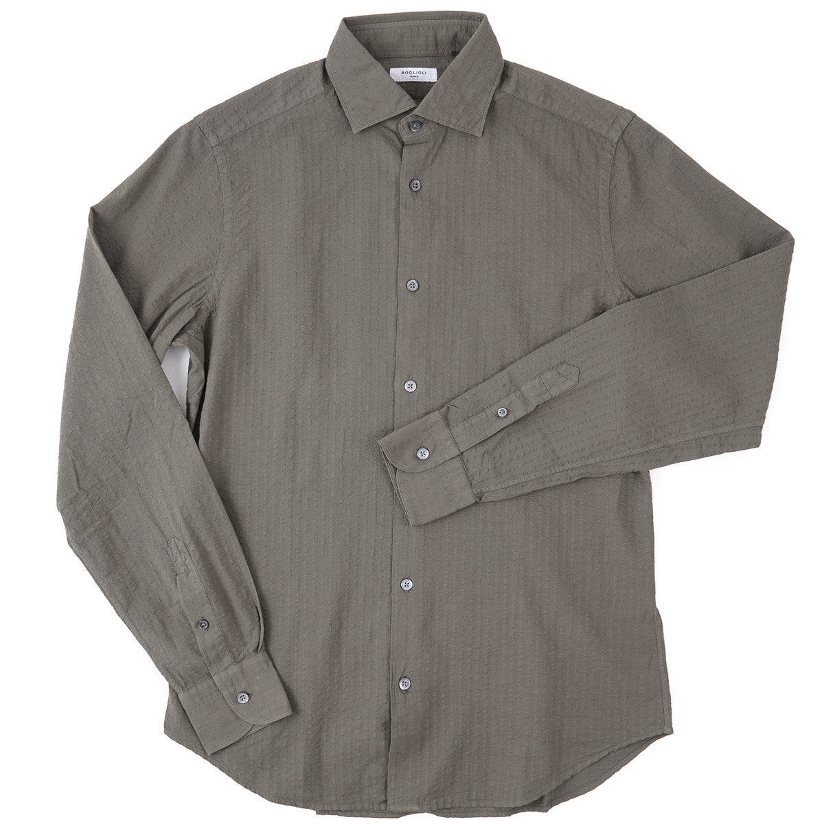 Boglioli Light Cotton Seersucker Shirt - Top Shelf Apparel