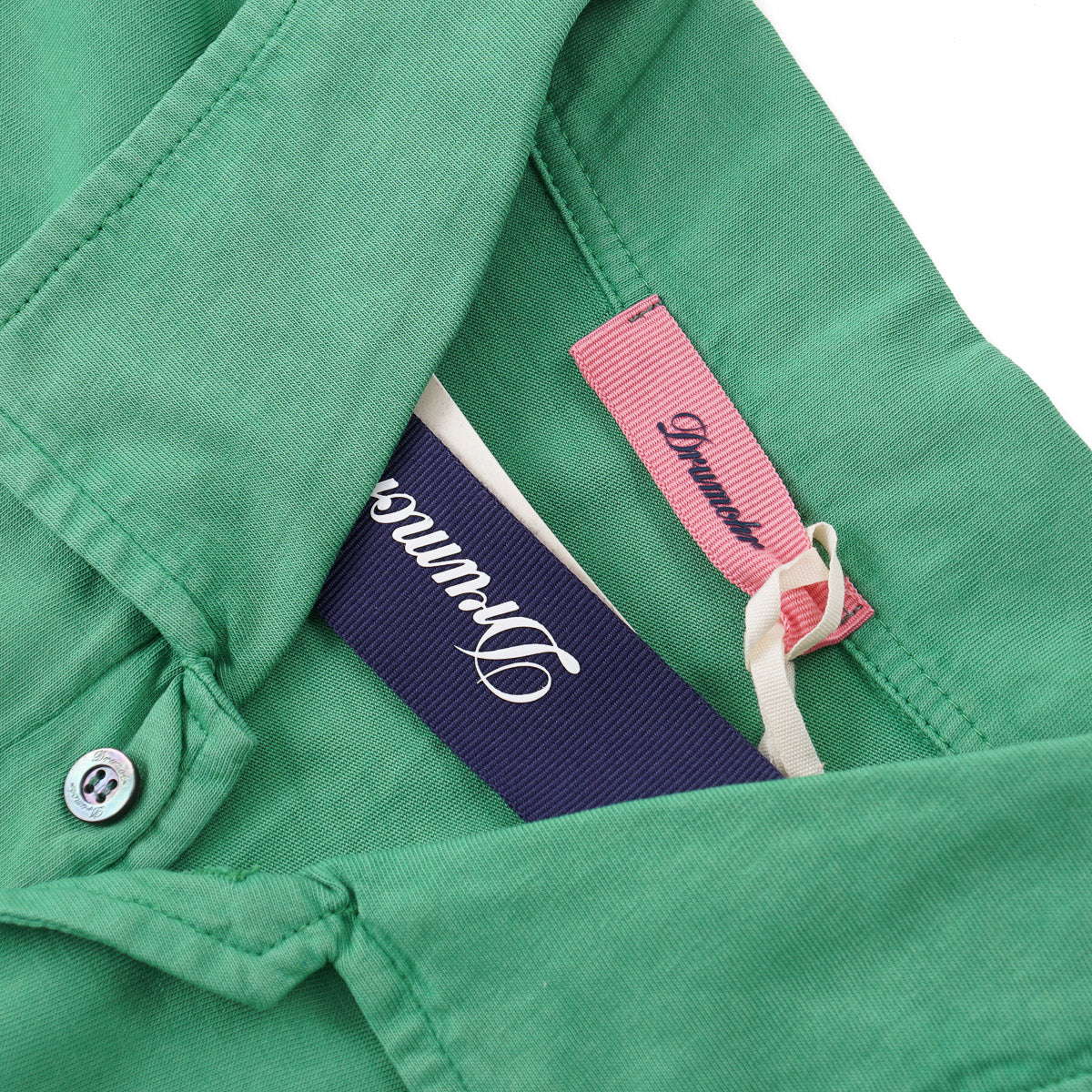 Drumohr Short Sleeve Jersey Cotton Polo - Top Shelf Apparel