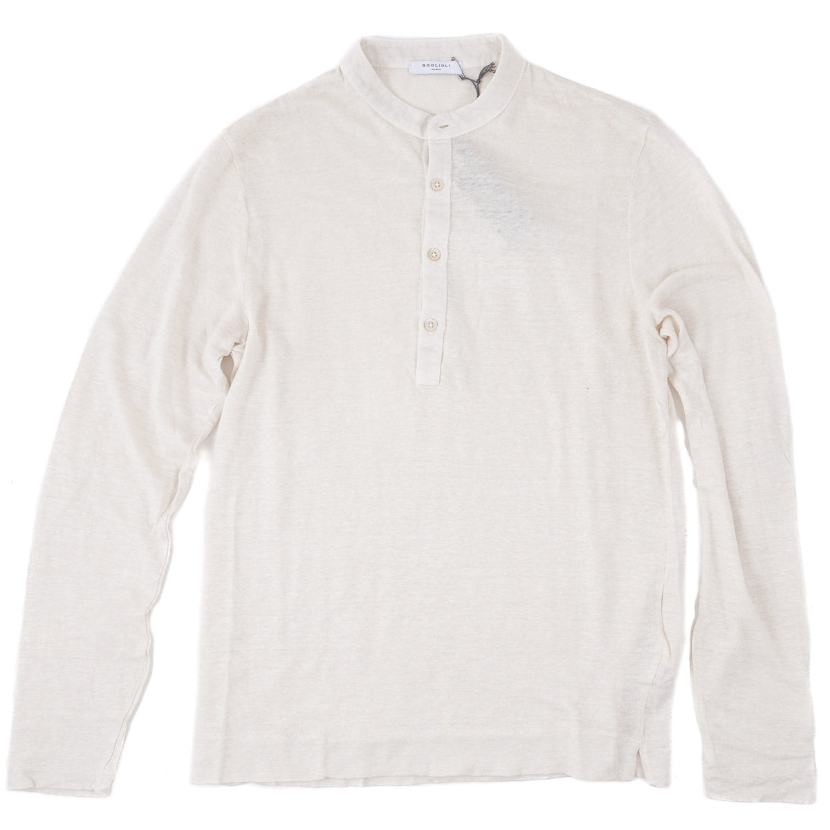 Boglioli Knit Linen Henley Shirt