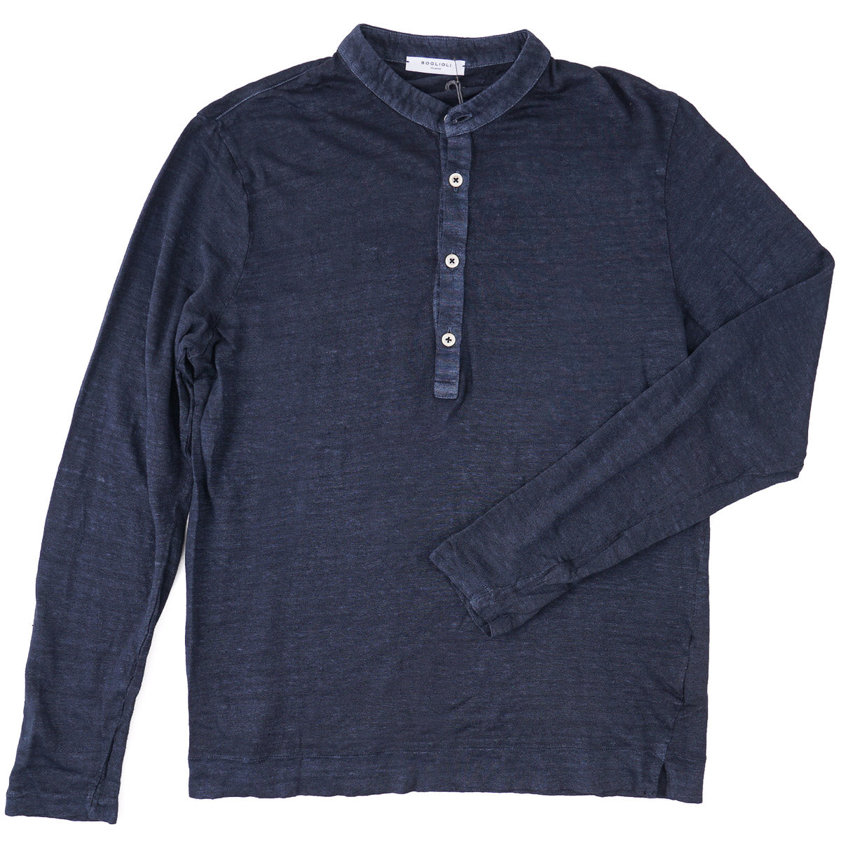 Boglioli Knit Linen Henley Shirt - Top Shelf Apparel