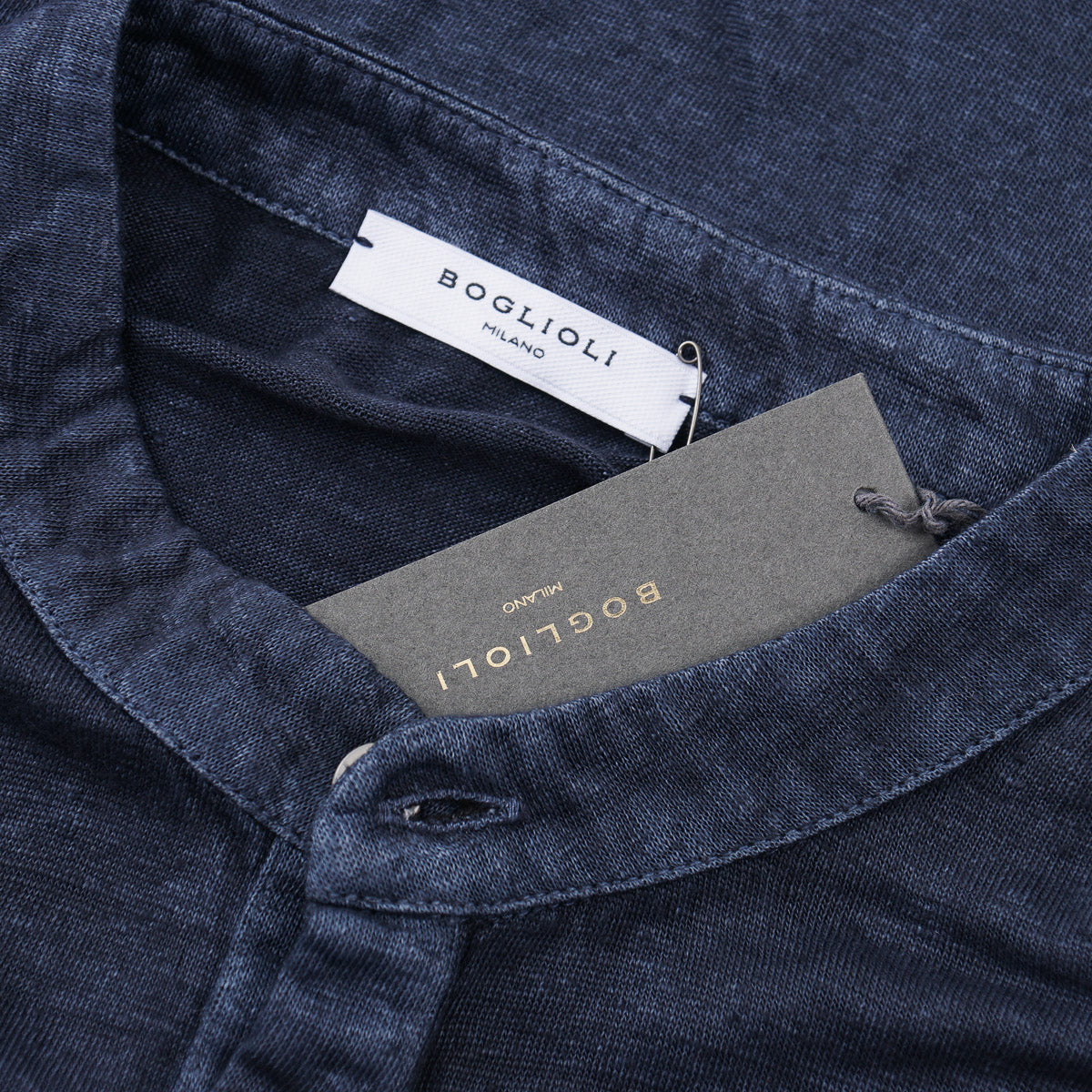 Boglioli Knit Linen Henley Shirt - Top Shelf Apparel