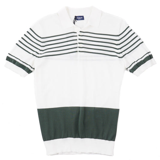 Drumohr Lightweight Knit Cotton Polo Shirt - Top Shelf Apparel